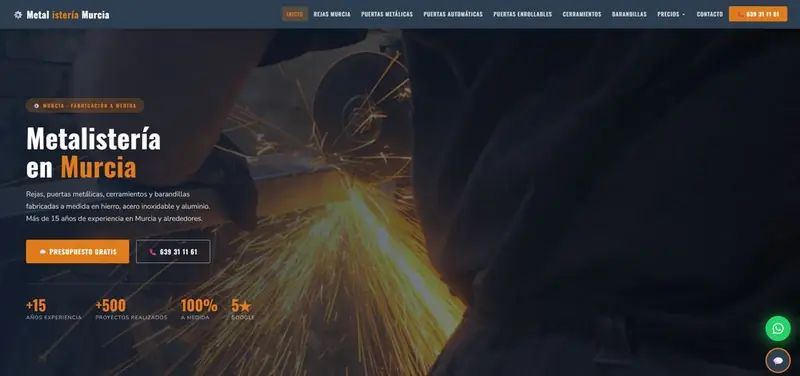 Web de Metalistería Murcia